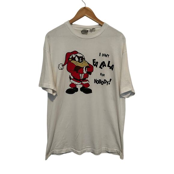 Vintage Taz Christmas Tee - Picture 1 of 4